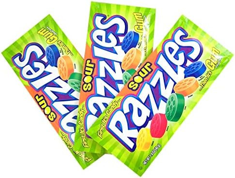 Sour Fruit Razzles Candy, 1.4 Ounce, Pack of 3 | Amazon (US)