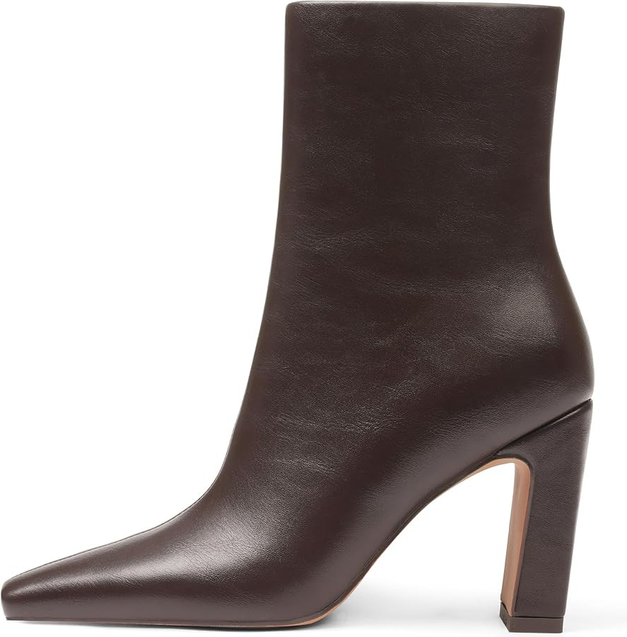 Lovee Cosee Ankle Boots for Women 2025 Chunky Heel Square Toe Heeled Boots with Zipper Comfort Fa... | Amazon (US)
