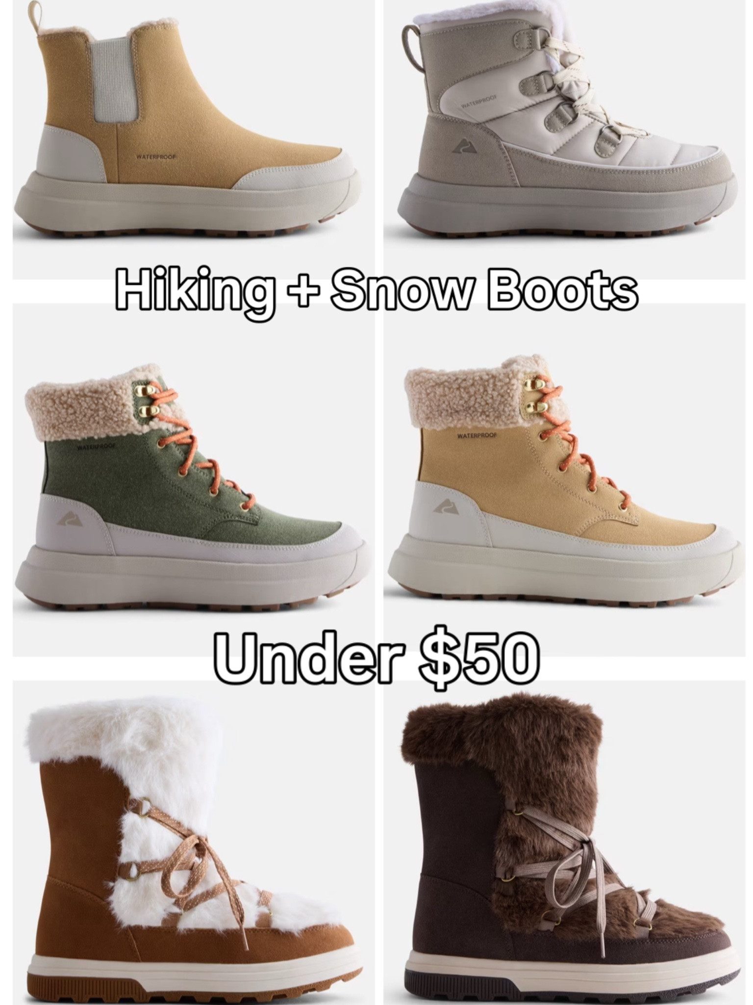 Walmart hiking and snow boots

#LTKootd
