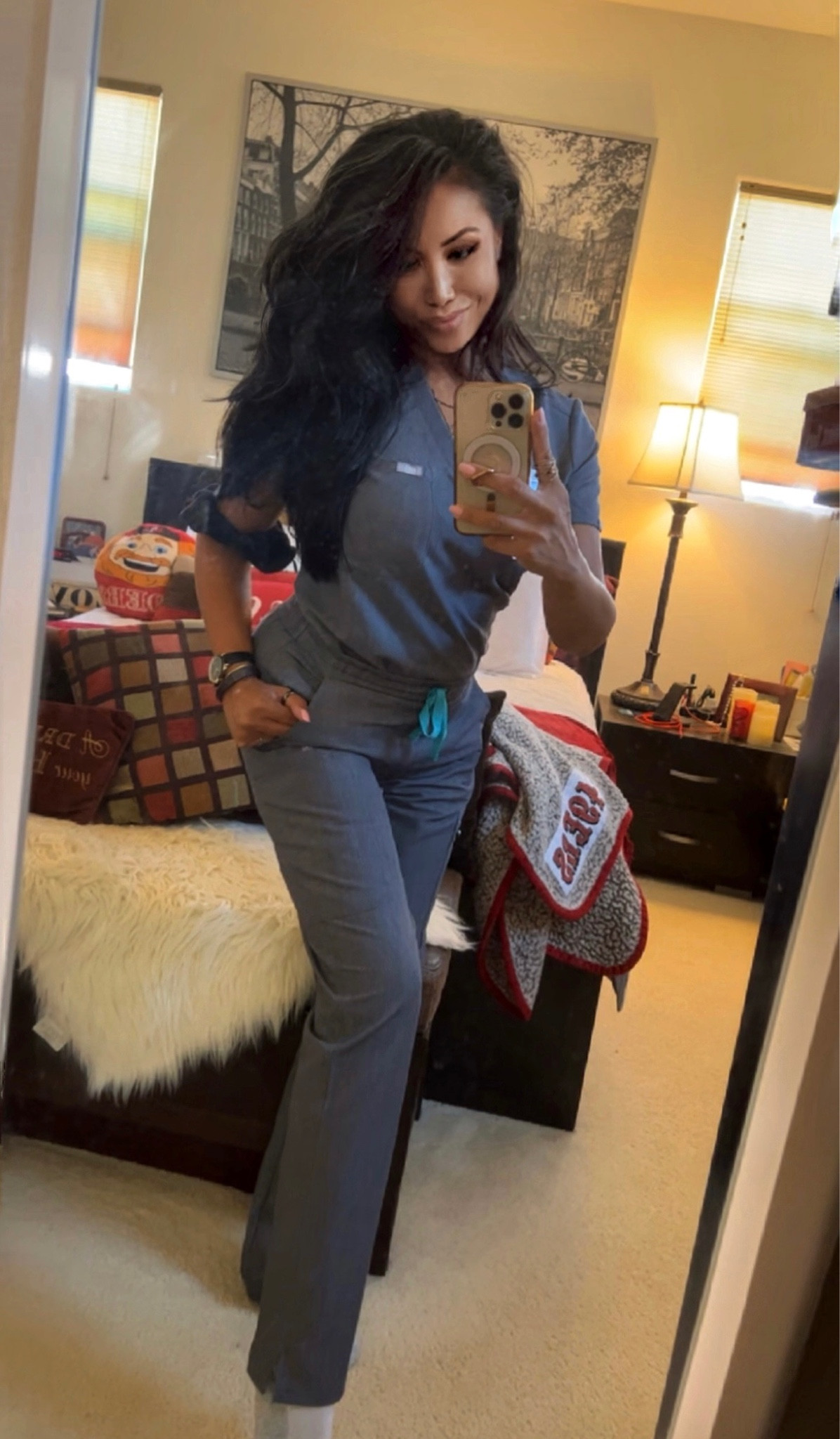 Comfortable and stretchy scrubs for the medical professional.  

I’m 5’3” 128# and am wearing the top in XS and the bottoms in SMALL. 

#LTKSaleAlert #LTKStyleTip #LTKWorkwear