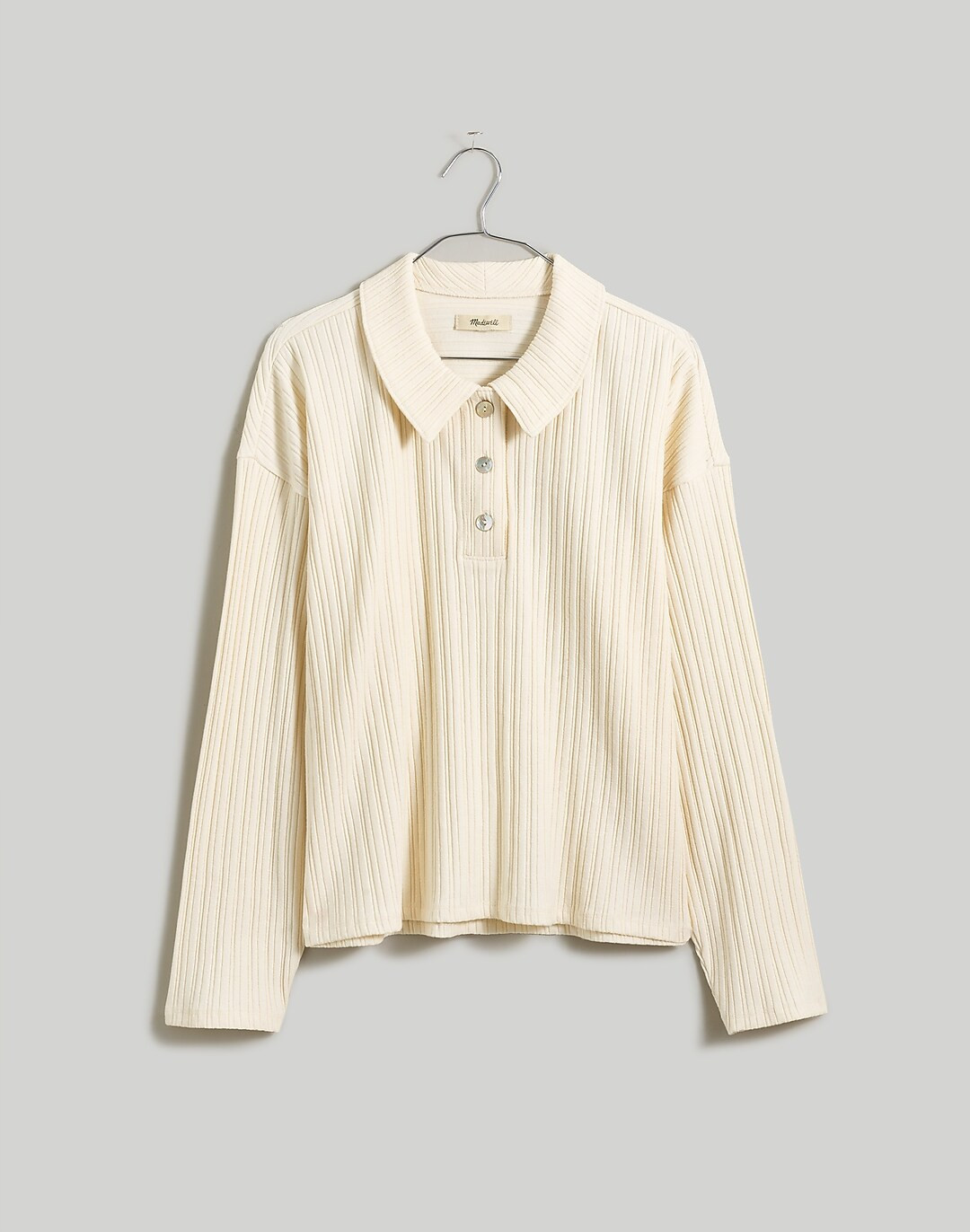 Variegated Rib Boxy Polo Shirt | Madewell