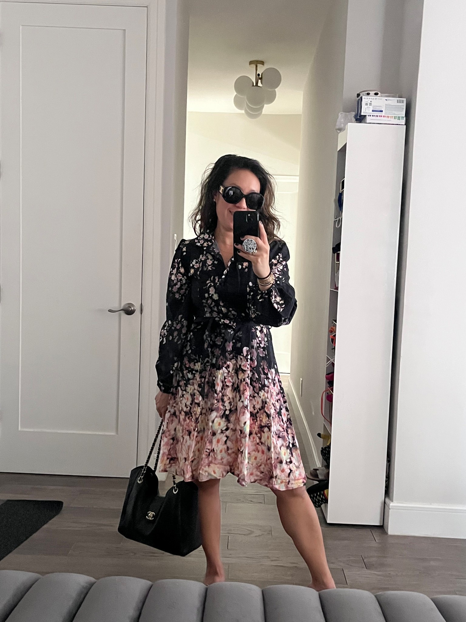 Modest floral dress. Beautiful print. I’m wearing an xs. Knee length for my 5’2” body. Will be shorter if you’re taller.

#LTKWedding #LTKWorkwear #LTKootd