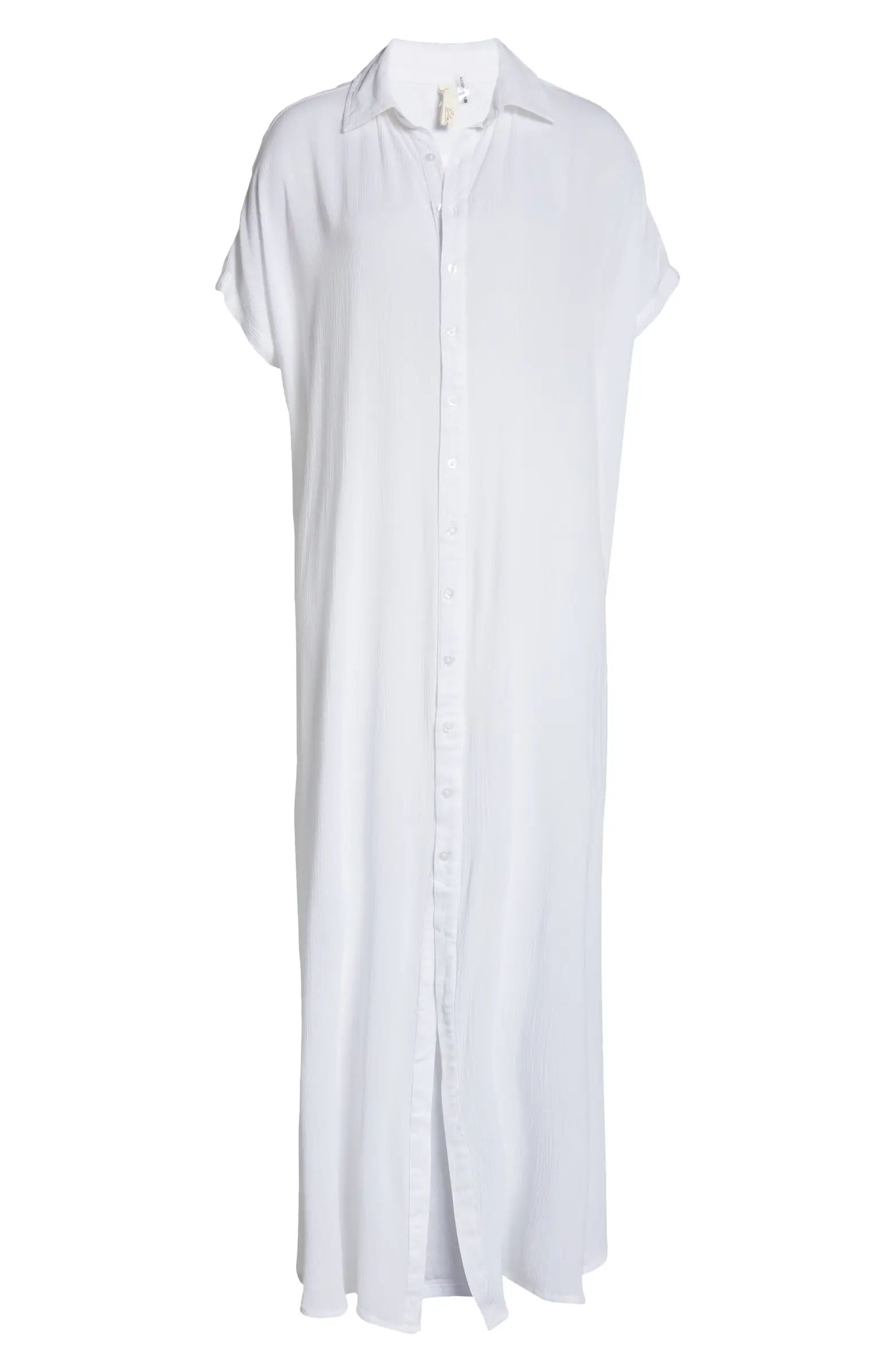 Button-Down Maxi Cover-Up Dress | Nordstrom
