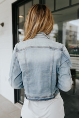 Sweet South Faded Denim Jacket - Light Wash | Magnolia Boutique