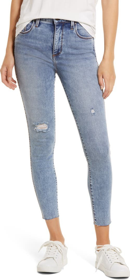 Cooper High Waist Raw Hem Crop Skinny Jeans | Nordstrom | Nordstrom