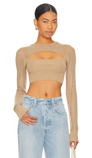 Heyda Top in Beige | Revolve Clothing (Global)