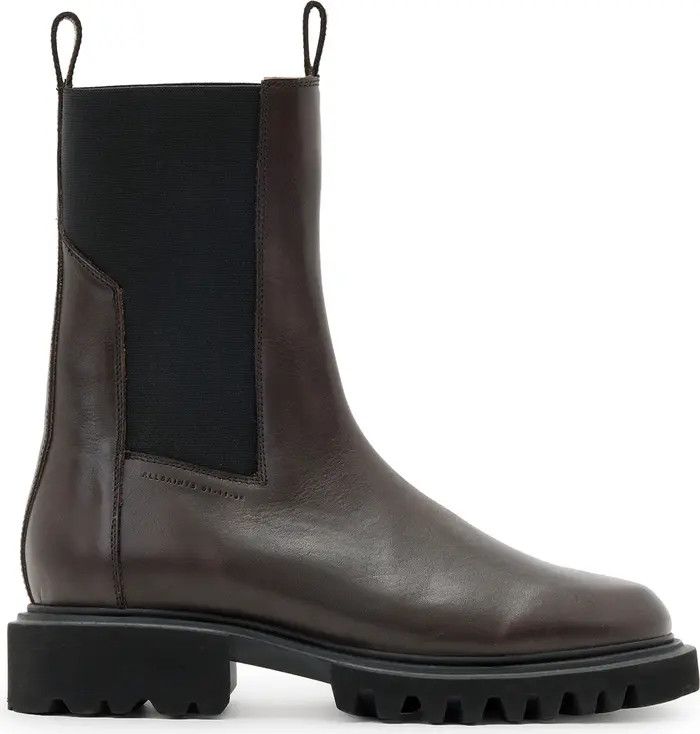 AllSaints Hallie Lug Sole Chelsea Boot (Women) | Nordstrom | Nordstrom