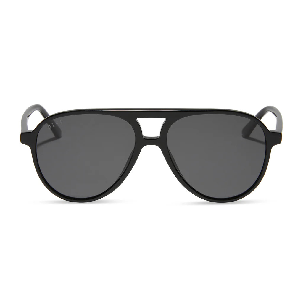 TOSCA II - BLACK + GREY + POLARIZED SUNGLASSES | DIFF Eyewear