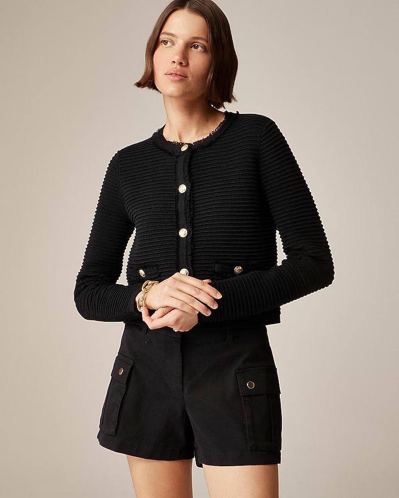 Emilie sweater lady jacket in textured cotton | J.Crew US