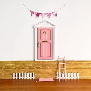 Sweet Wooden Tooth Fairy Door, Collection Experience Gift for Lost Teeth (Pink) | Amazon (US)
