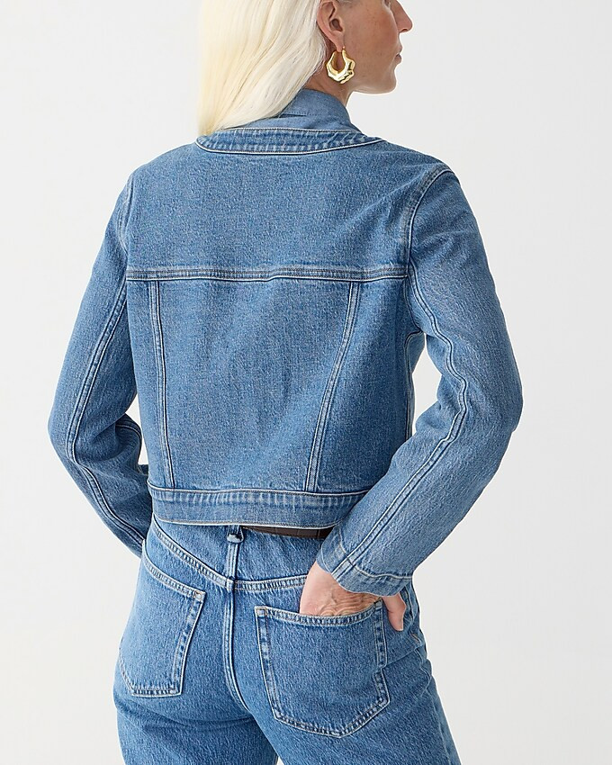 Louisa patch-pocket lady jacket in denim | J. Crew US