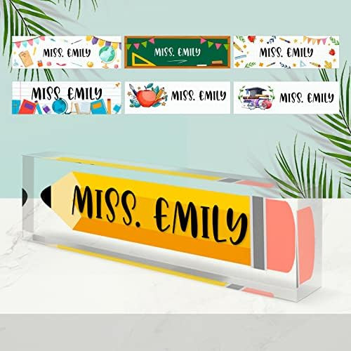 Teacher Office Desk Name Plate Personalized, Custom Name Plates for Desks, Teachers Office Desk D... | Amazon (US)