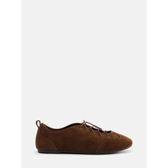 Scenario Women's Bungee Lace Faux Suede Sneakers | Walmart (US)