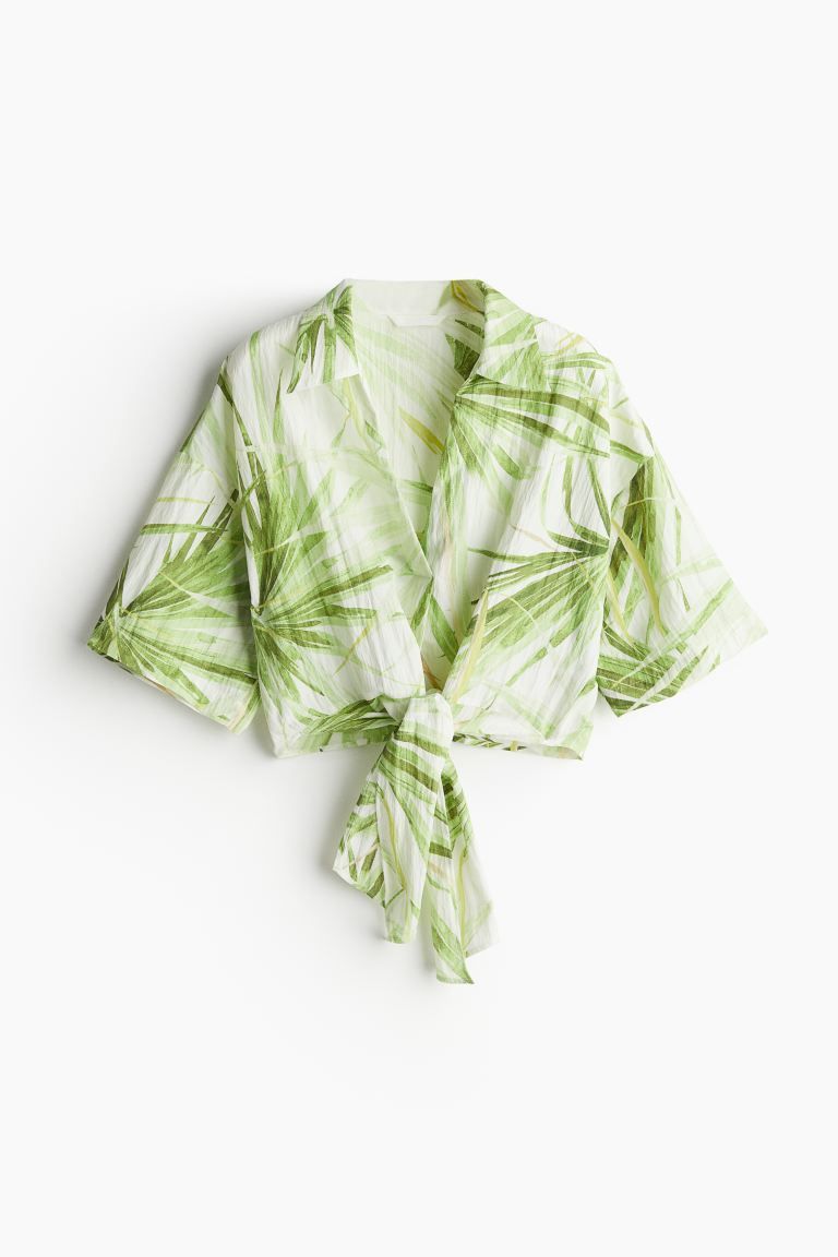 Blouse with Tie Detail | H&M (US + CA)