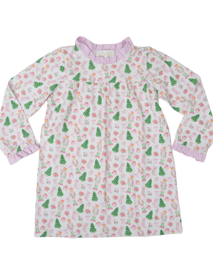 Preppy Christmas Loungewear Dress | The Oaks Apparel Company