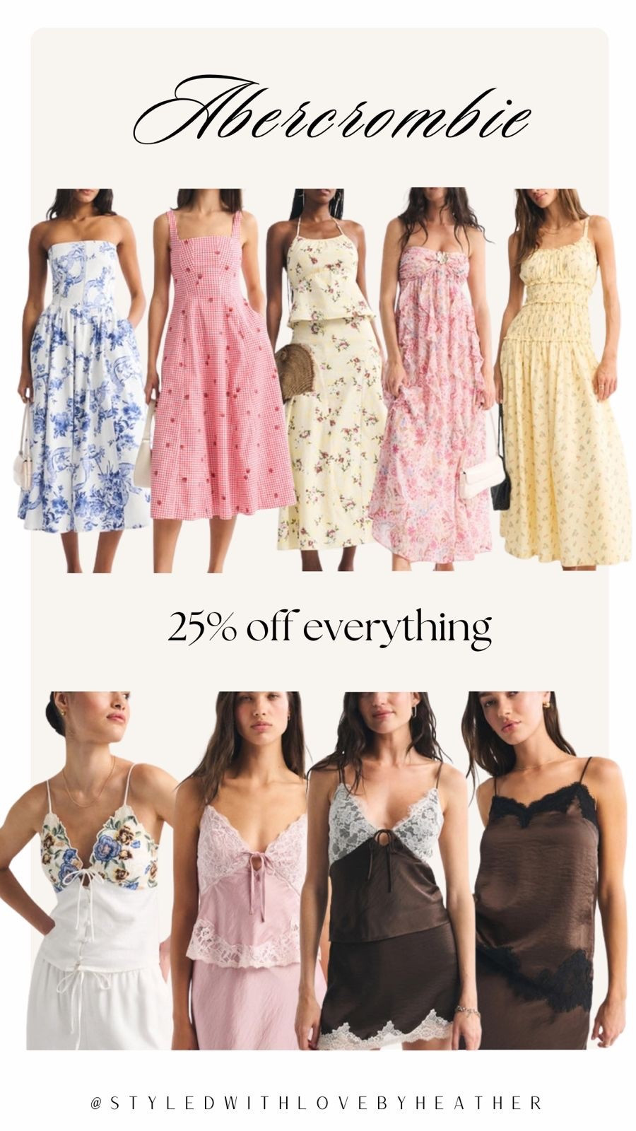 LTK Spring Sale
@abercrombie 
25% off sitewide (excludes clearance)
with code AFLTK