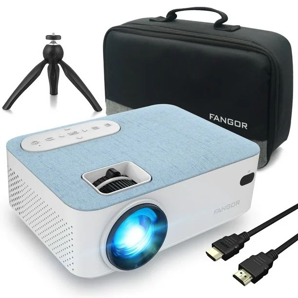 FANGOR Bluetooth Projector Supprot 1080P,With 200" Projection Size,Ideal For Home Theater | Walmart (US)