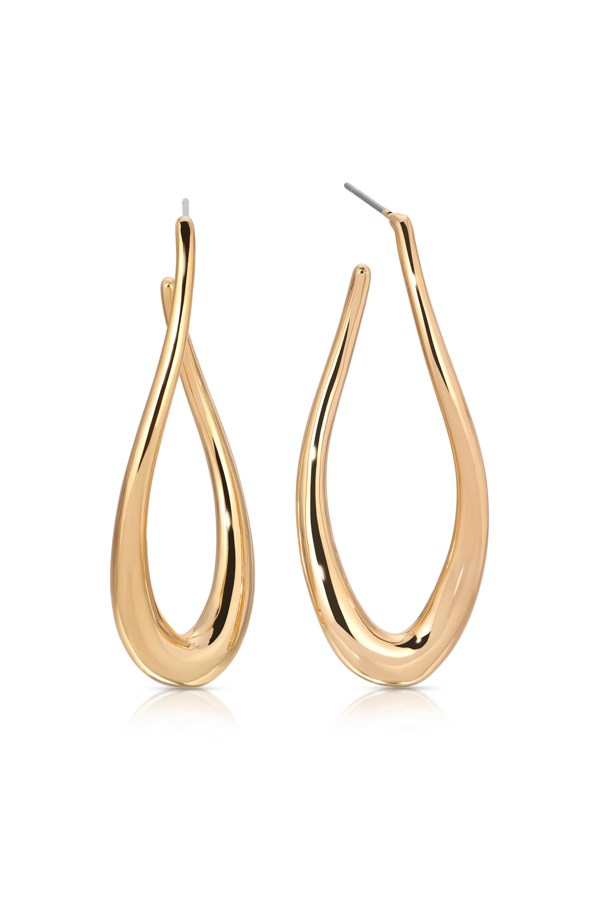 Oblong Abstract Hoop Earring | Ettika