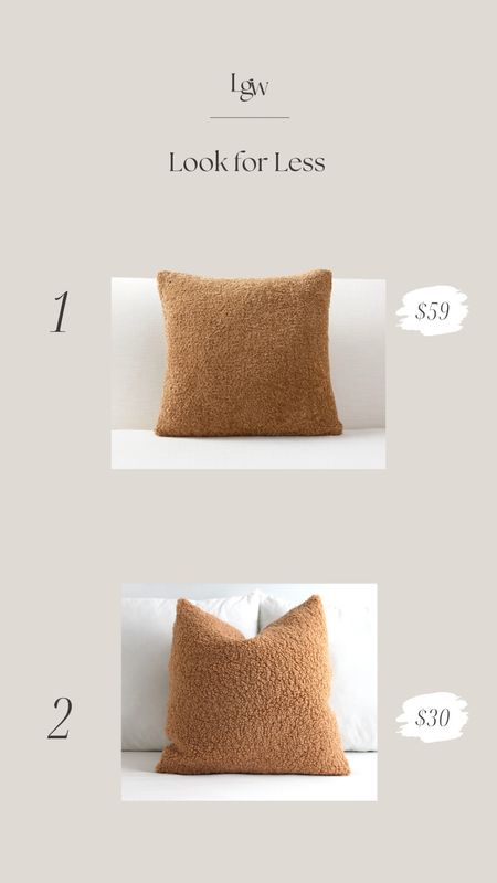 Look for Less — cozy teddy fur throw pillow

#LTKhome #LTKfindsunder50