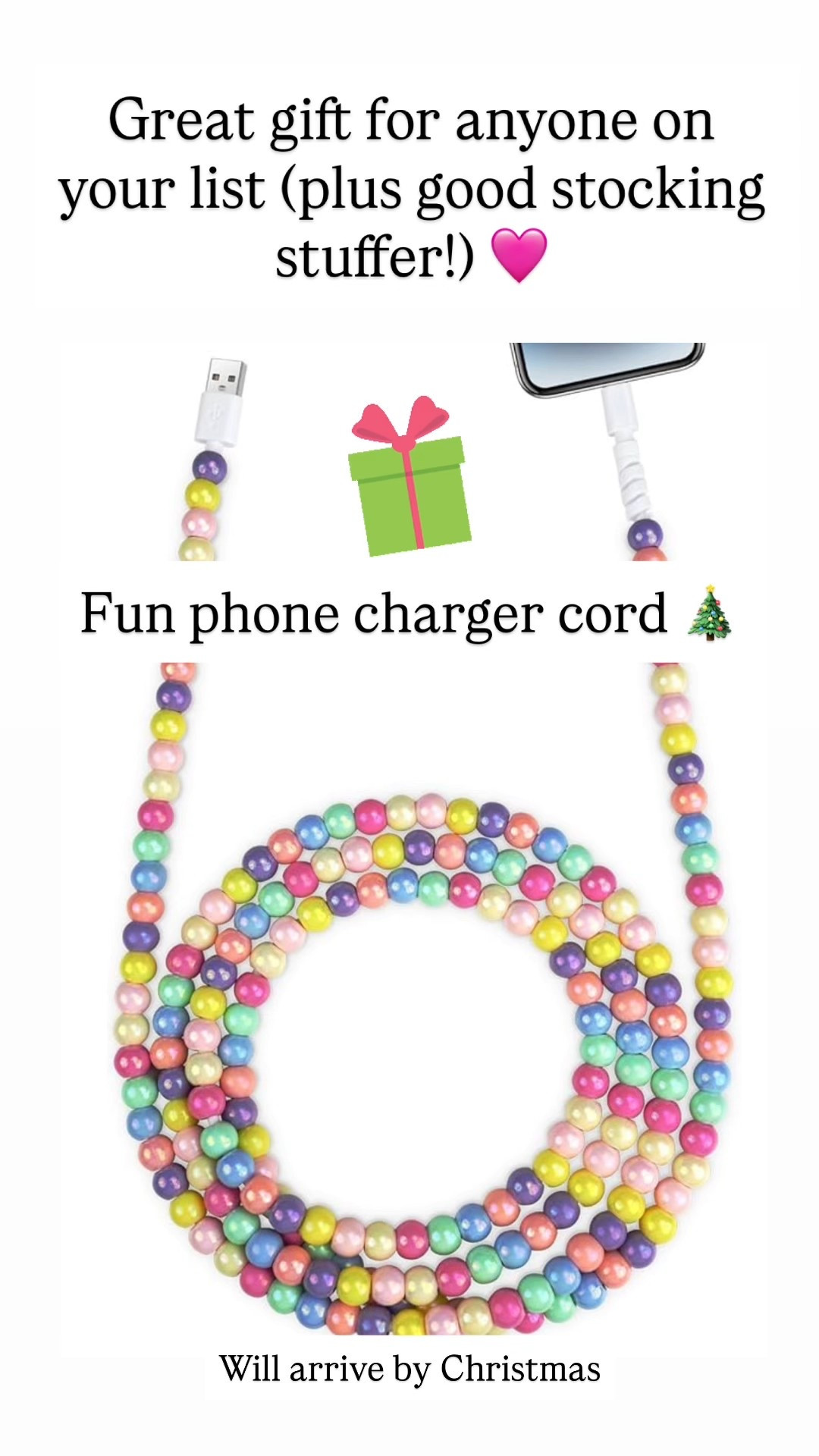 Great gift idea!! Fun phone charger cord ❤️🩷💜

#LTKGiftGuide #LTKHoliday