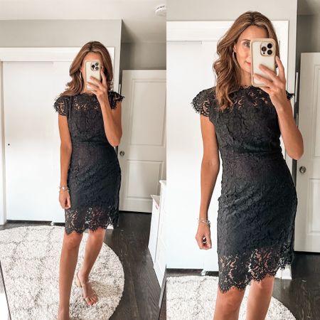 Women's Sleeveless Lace Floral Elegant Cocktail Dress .
Love the lace detail. So classy and chic.

Size small. I’m 5’8” 125lbs
Wedding guest dress 

#LTKparties #LTKunder50 #LTKwedding