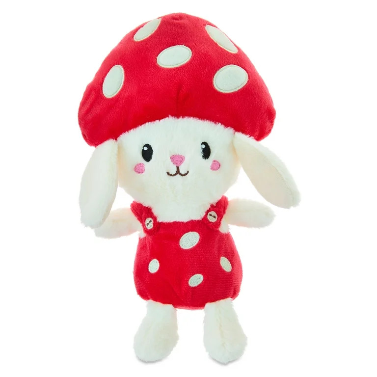 Small Mushroom Bunny Plush, Red and White, 10.5", Easter by Way To Celebrate | Walmart (US)