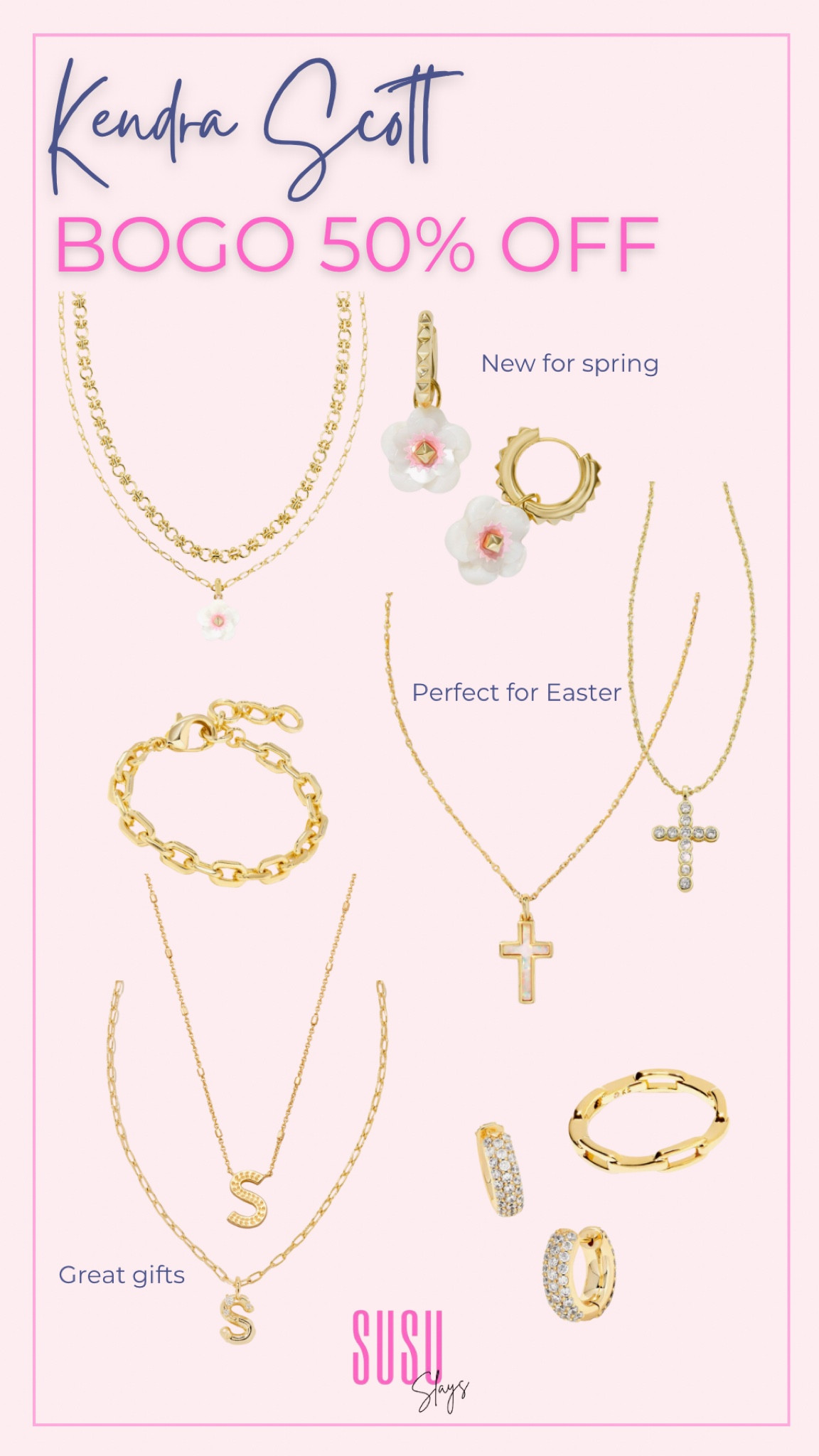 BOGO 50% off Kendra Scott sale!! 
Grab all the new pretty things for spring and these classic pieces make great gifts! 

#LTKSpringSale #LTKfindsunder100 #LTKsalealert
