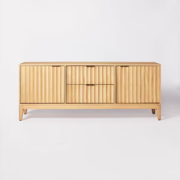 Thousand Oaks Wood Scalloped TV Stand for TVs up to 60" - Threshold™ designed with Studio McGee | Target
