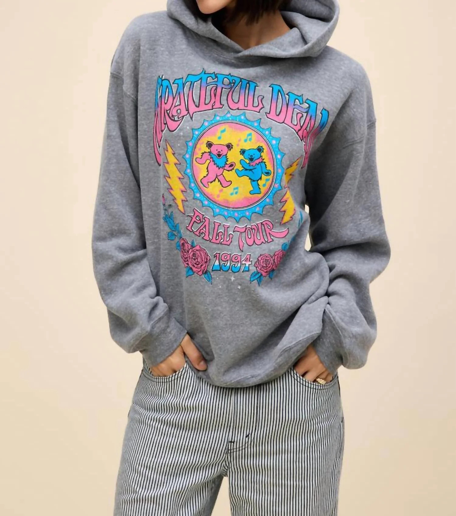 Grateful Dead Fall Tour Hoodie In Heather Grey | Shop Simon