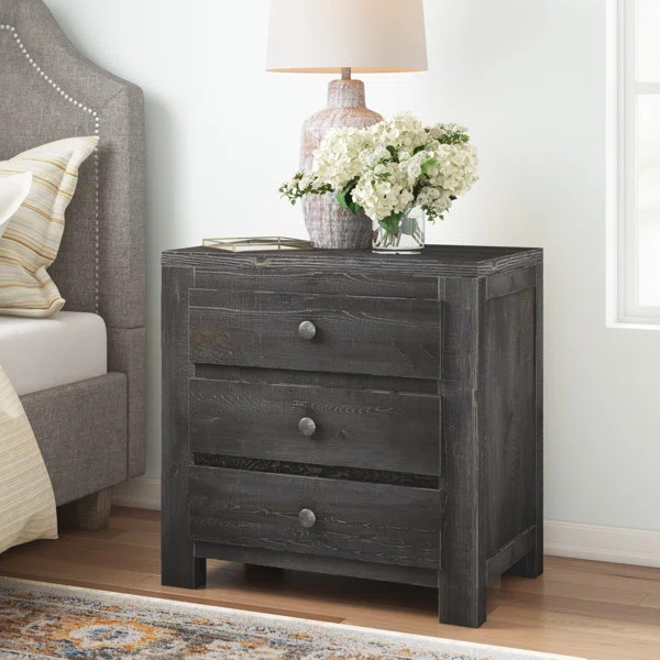 Sedgefield 3 - Drawer Solid Wood Nightstand | Wayfair North America