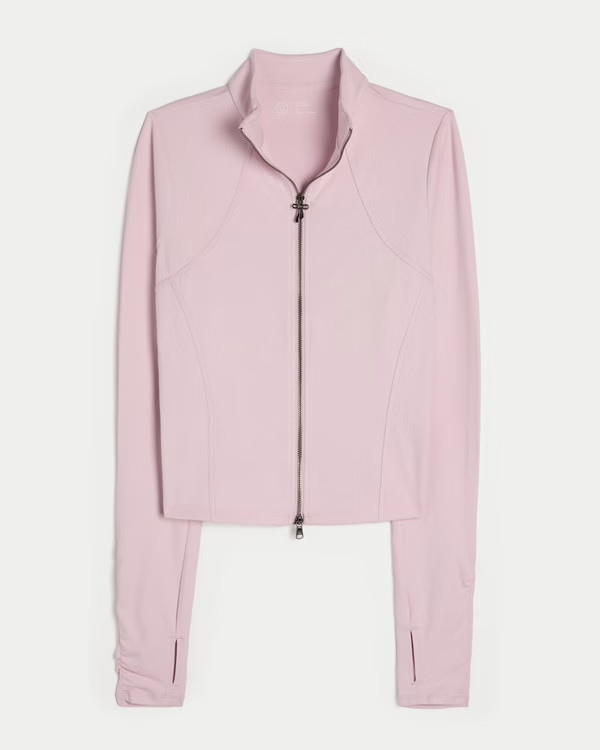 Women's Gilly Hicks Active Recharge Bow Double Zip Jacket | Women's Tops | HollisterCo.com | Hollister (US)