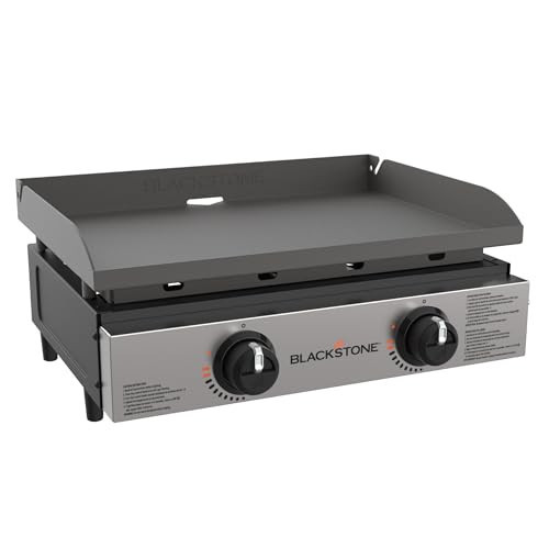 Blackstone 1666 22” Tabletop Griddle with Stainless Steel Faceplate, Powder Coated Steel, Black | Amazon (US)