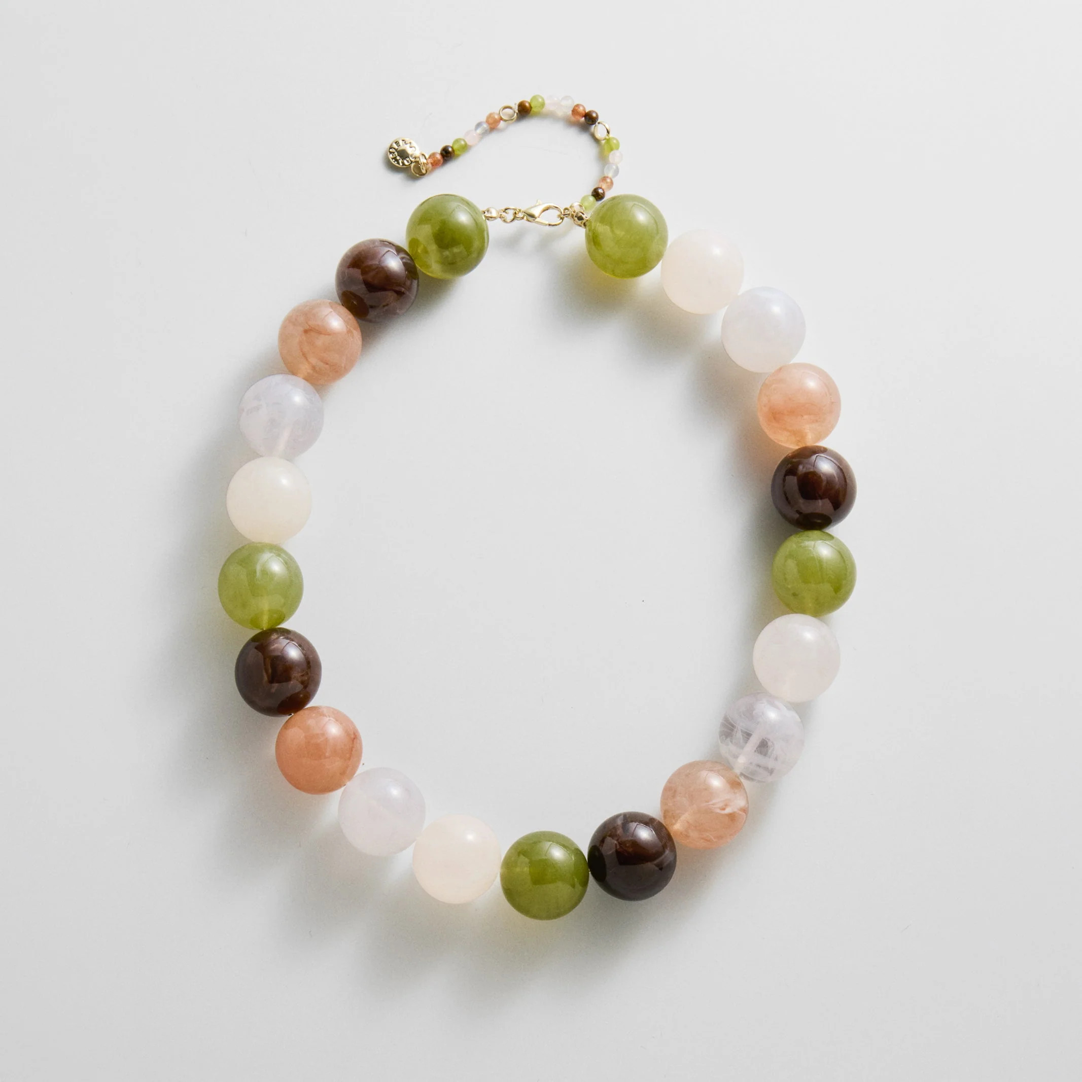 Jane Beaded Necklace - Earth Tones | BaubleBar