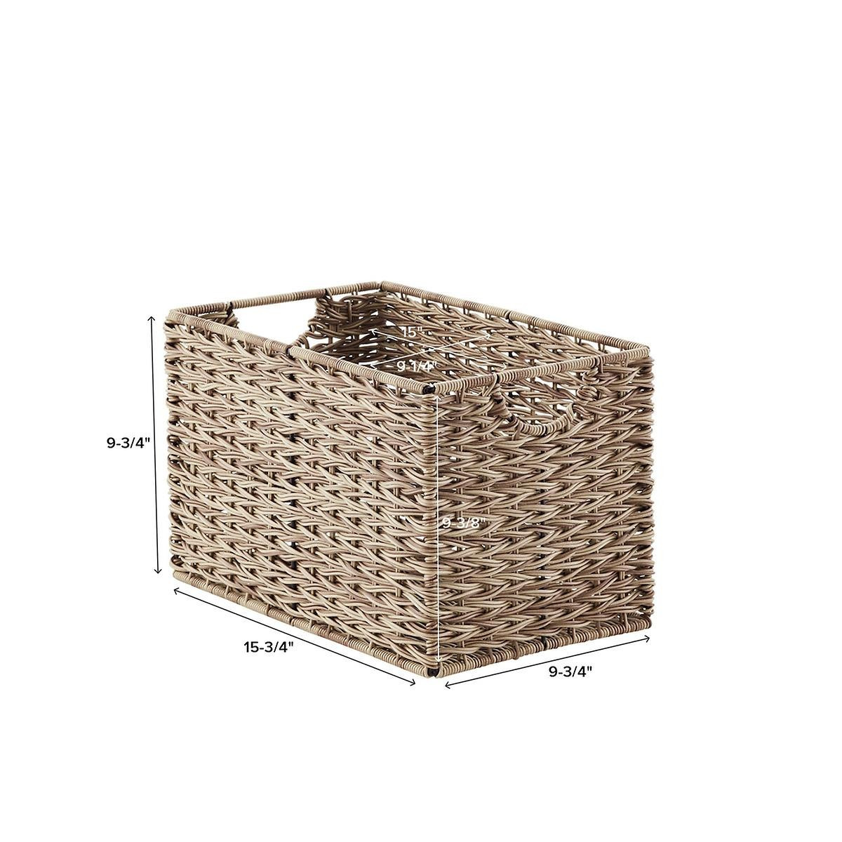 Medium Ashcraft Storage Bin w/Handles | The Container Store