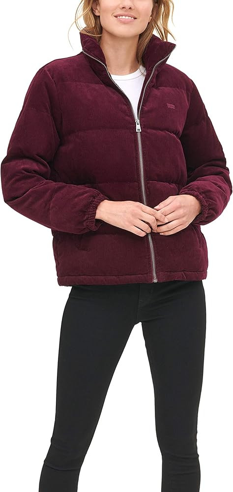 Levi's womens Zoe Corduroy Puffer Jacket (Standard & Plus Sizes) Down Alternative Coat | Amazon (CA)