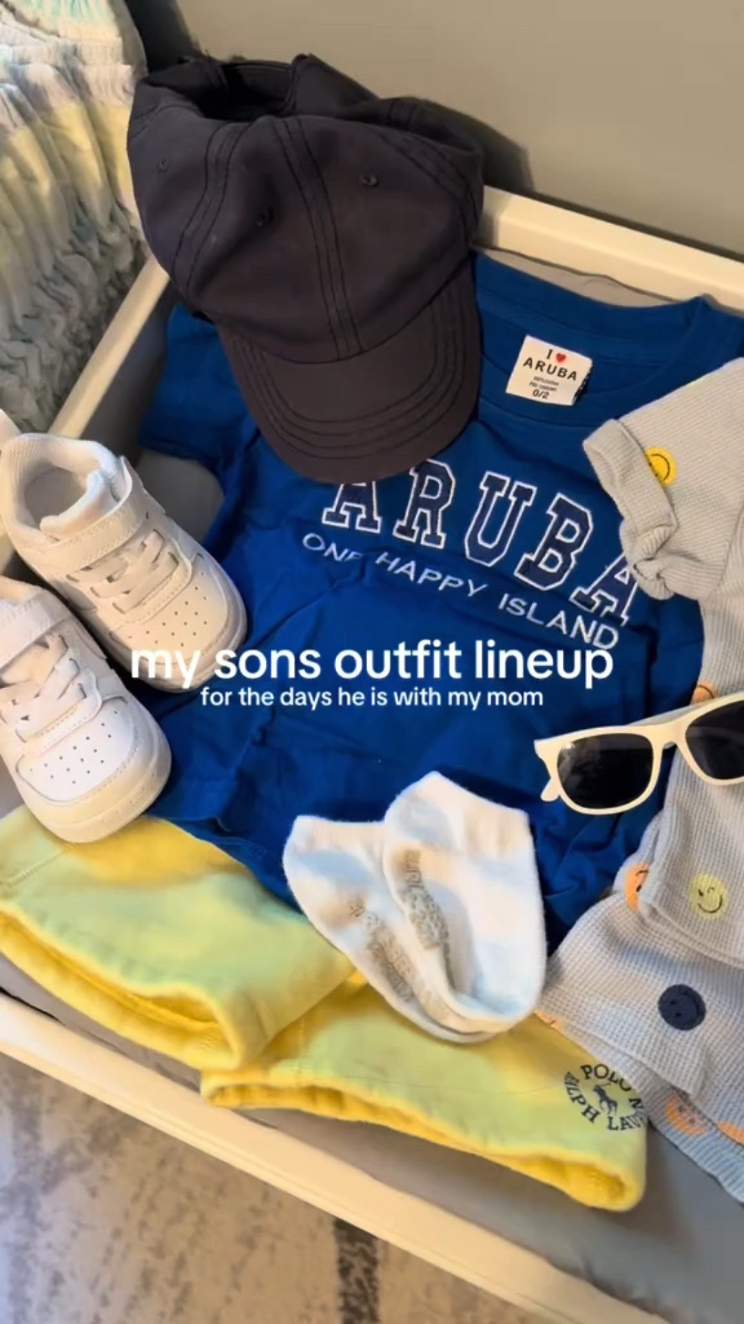 My son spends three days a week with my mom, and here’s everything I packed for him—outfits, shoes, and accessories! Dressing my little toddler man is one of my favorite things 💙 #ToddlerStyle #ToddlerBoyFashion #ToddlerOutfits #ToddlerShoes #ToddlerAccessories #BoyMomLife #ToddlerOOTD #WhatIPacked @Ralph Lauren @Nike @Old Navy Official 

#LTKFamily #LTKBaby #LTKKids