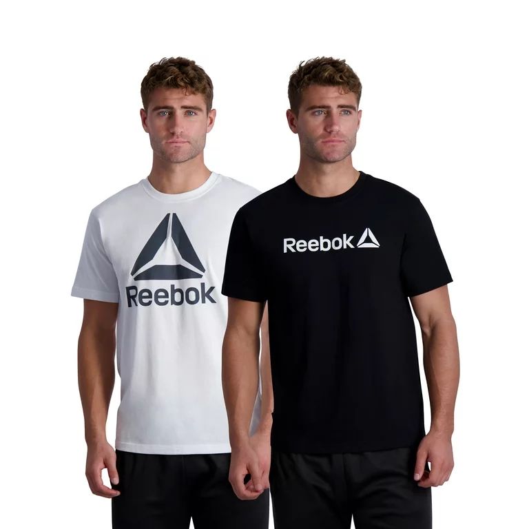Reebok Men's Graphic Performance Tee, 2-Pack, Up to Size 3XL | Walmart (US)
