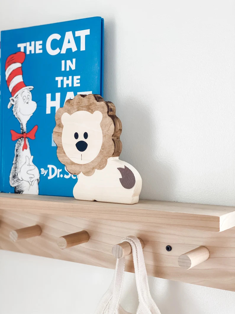 Wooden lion, safari nursery decor, safari birthday party decor, birthday party safari, jungle nur... | Etsy (US)