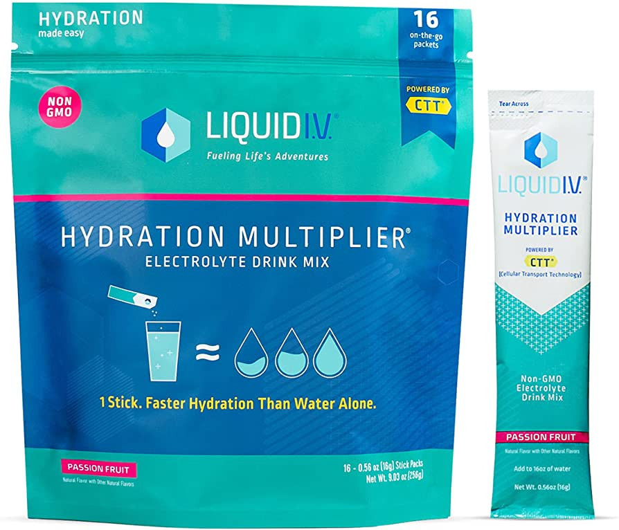 Liquid I.V. Hydration Multiplier - Passion Fruit - Hydration Powder Packets | Electrolyte Drink M... | Amazon (US)