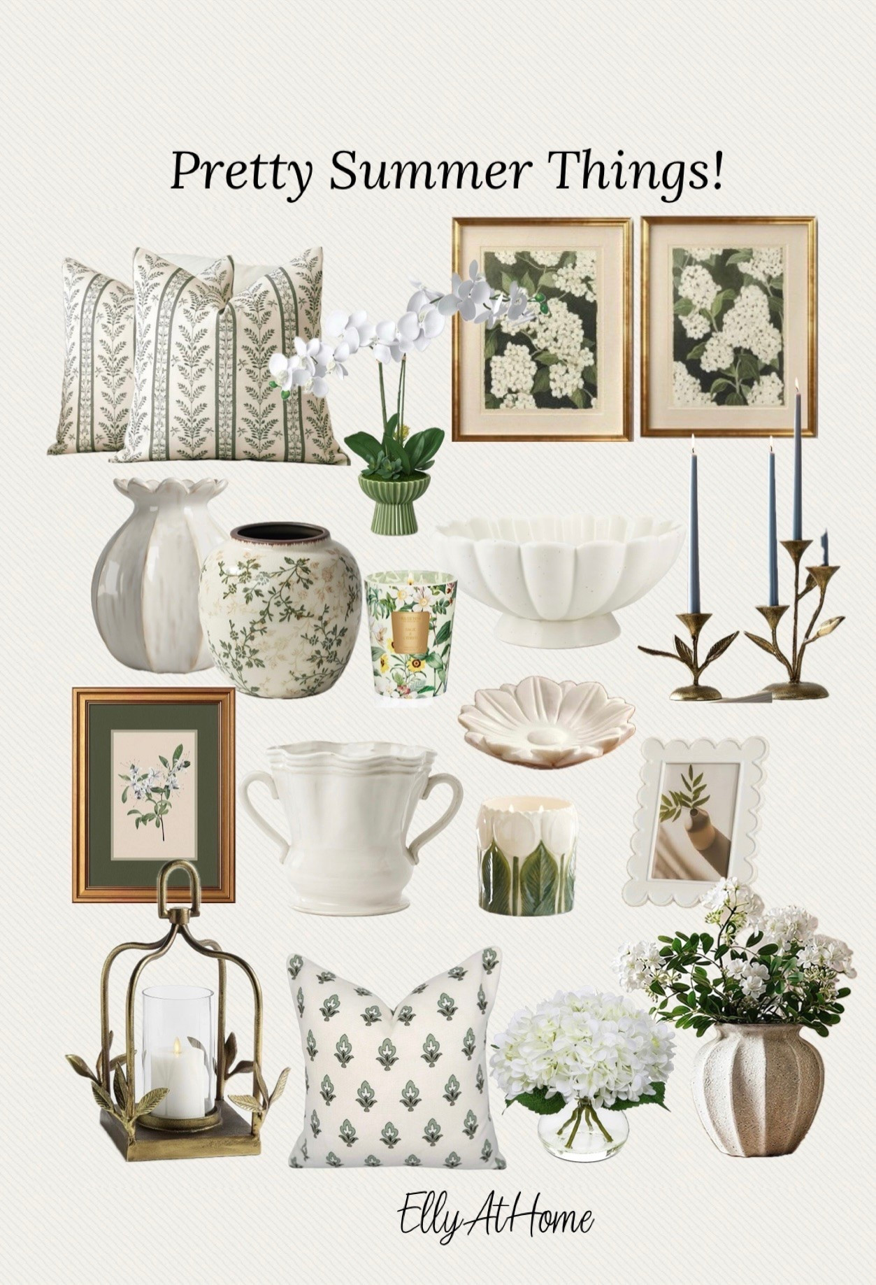 Pretty summer home decor accessories for summer home styling! Shop pillows, candles, artwork, florals, vases+ more! Some selections on sale! @Wayfair @Pottery Barn @Target  Amazon home

#LTKdayinmylife #LTKHome #LTKSaleAlert