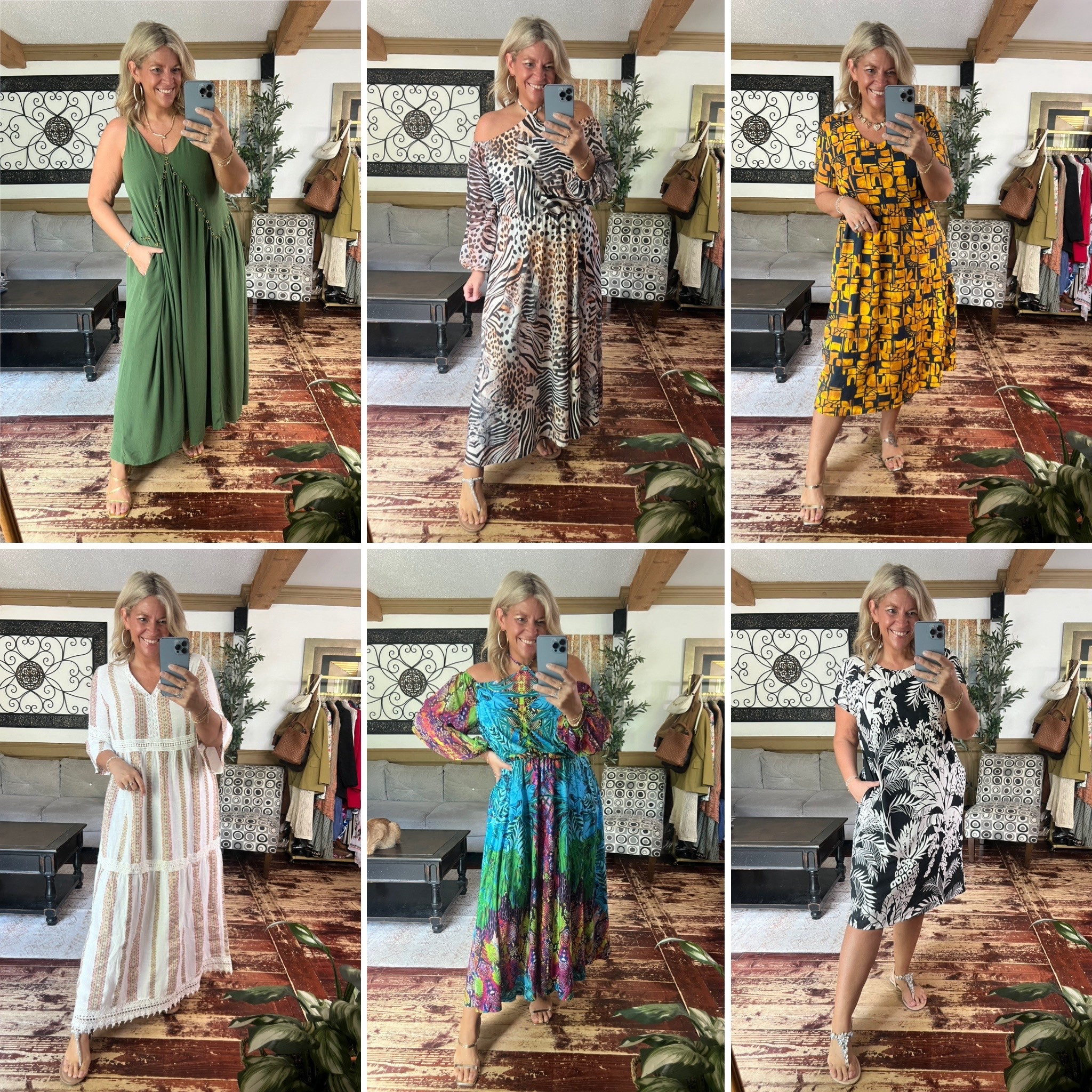 Wearing size 12/14 in all dresses 👗 but the two off shoulder styles are a size 14 but I could have worn the 12. Use my code NICOLEULLA to save 35% off your order! 

#LTKFindsUnder100 #LTKPlusSize #LTKMidsize