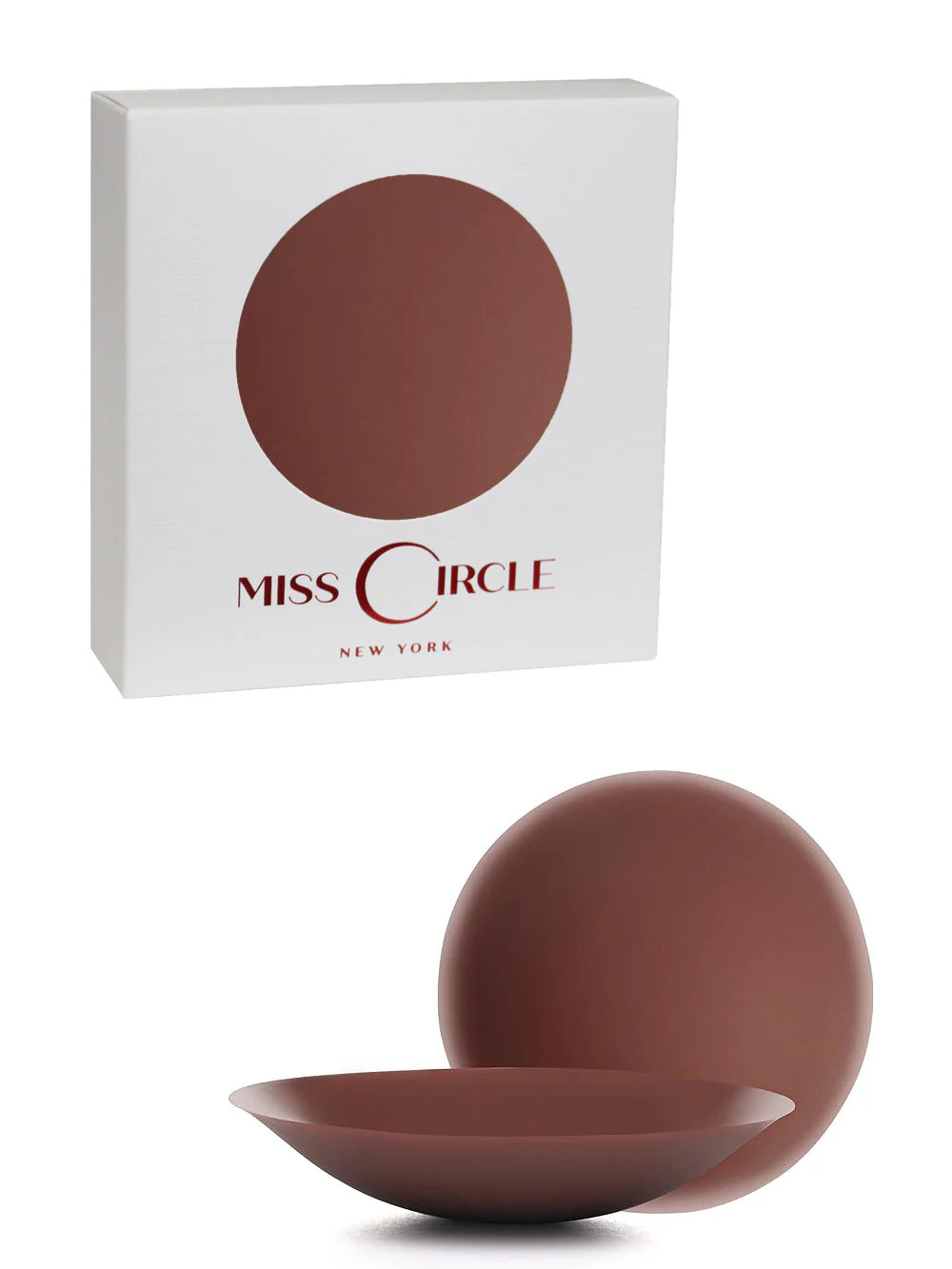 Miss Circle Dark Brown No Adhesive Silicone Reusable Nipple Covers | Miss Circle