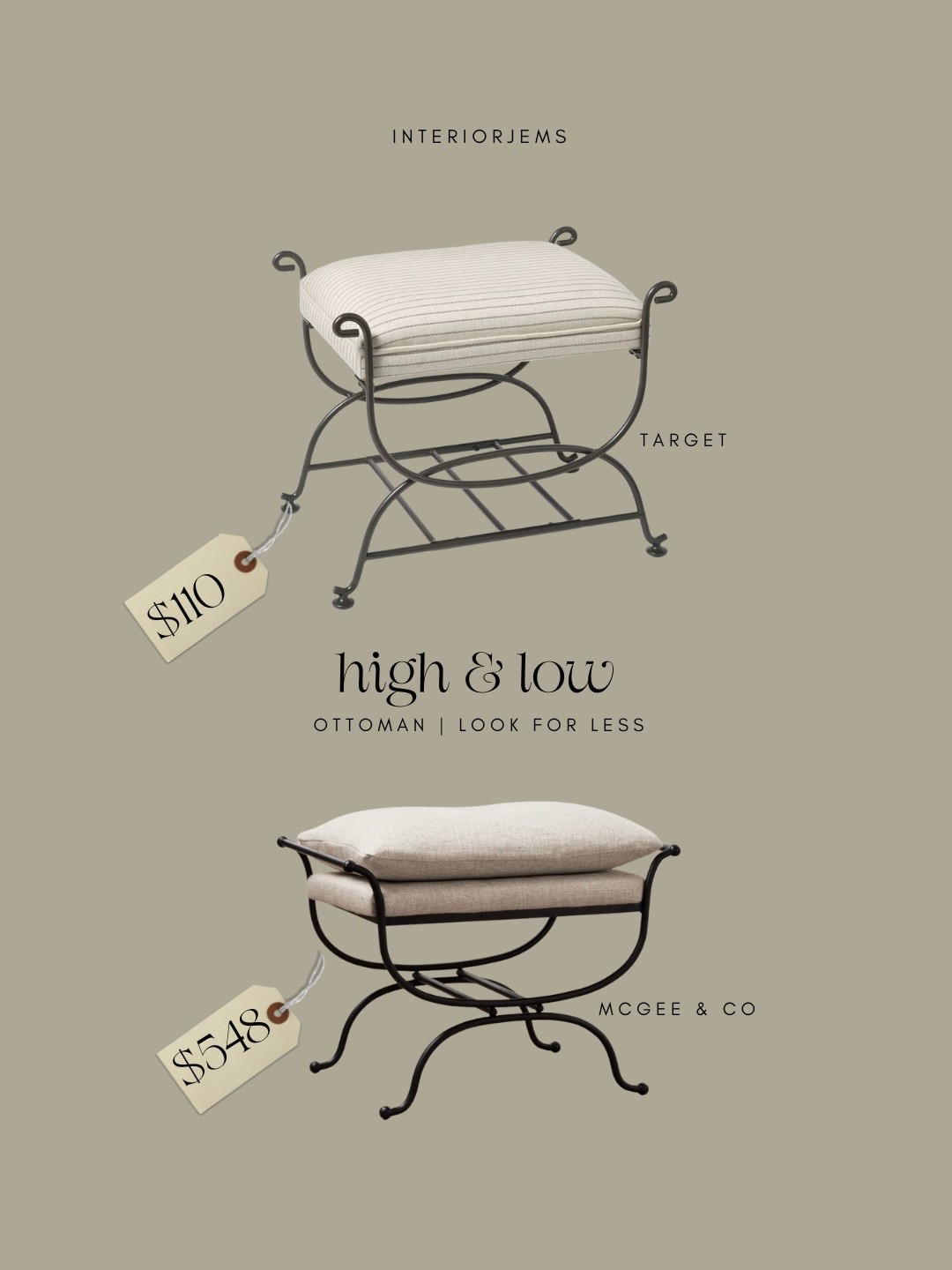 Oh my gosh, I’ve always been obsessed with this ottoman and now they have it for less four times less than the original price the originals from McGee and Co and the look for less is from target Studio McGee I actually like to look for less better, living room, furniture, bedroom furniture

#LTKSaleAlert #LTKHome #LTKdayinmylife