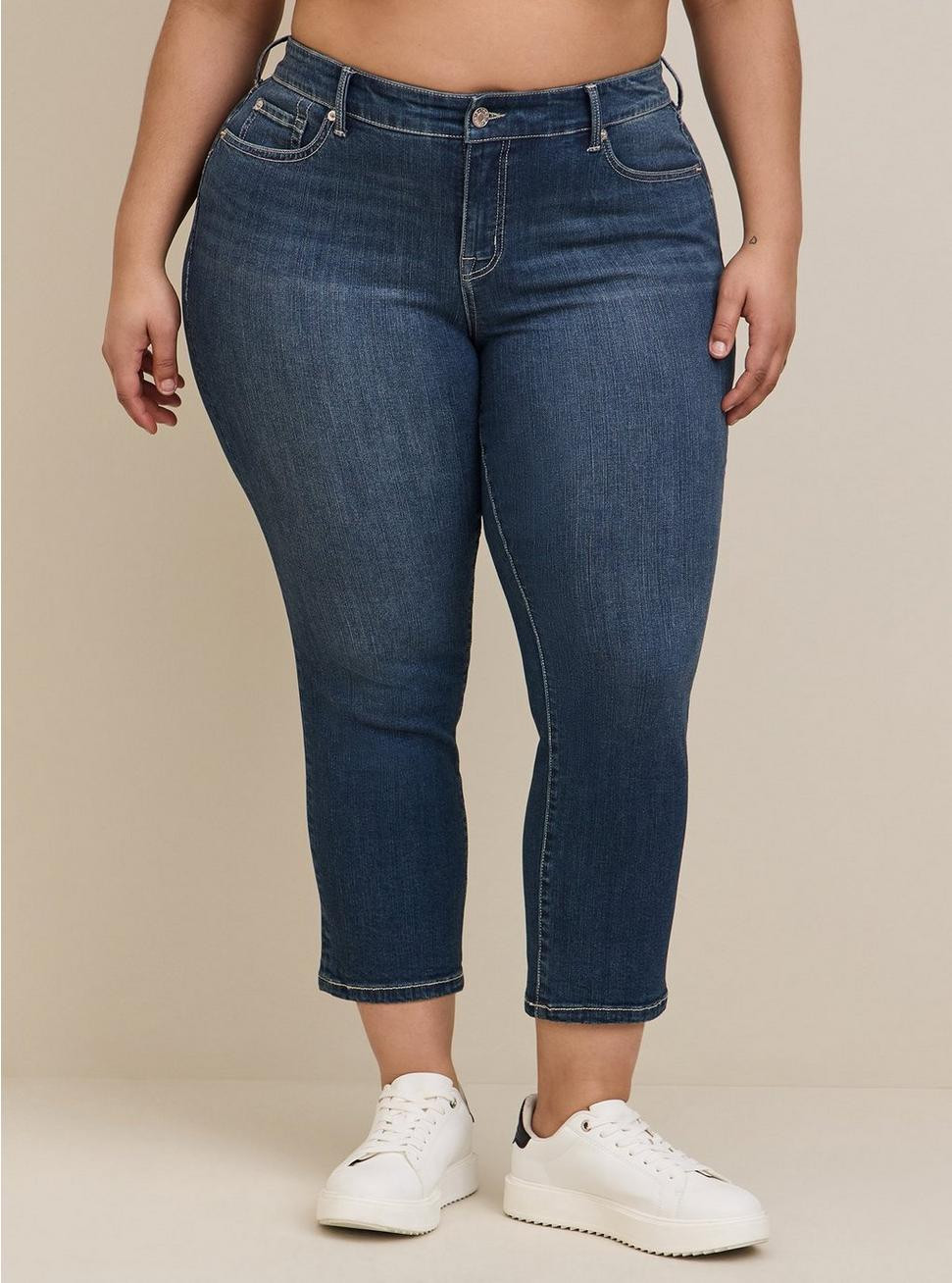 Perfect Boyfriend Ankle Premium Stretch Mid-Rise Jean | Torrid (US & Canada)