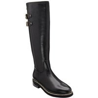 Black 'Caroline' Leather Knee-High Boots | Debenhams UK