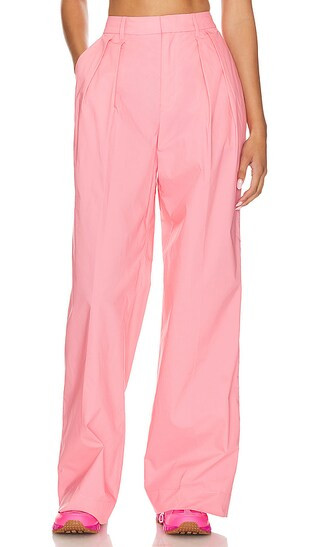 Dallion Poplin Pants in Hibiscus Pink | Revolve Clothing (Global)