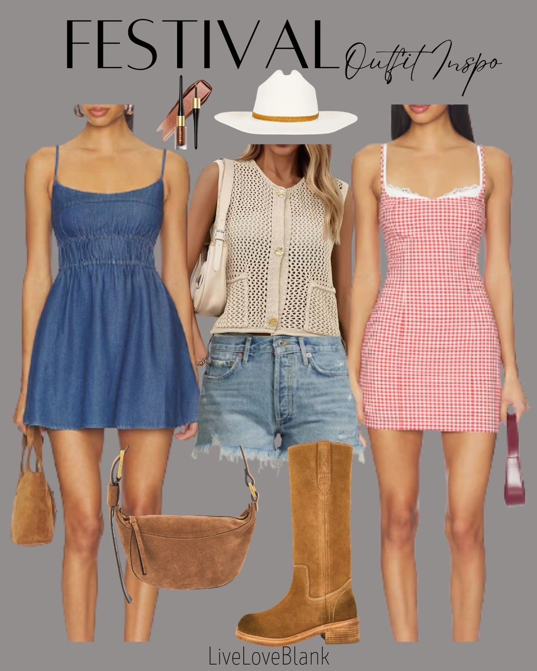 Festival outfit ideas 
Summer outfit ideas
Country concert outfits

#LTKSeasonal #LTKOver40 #LTKmomlife
