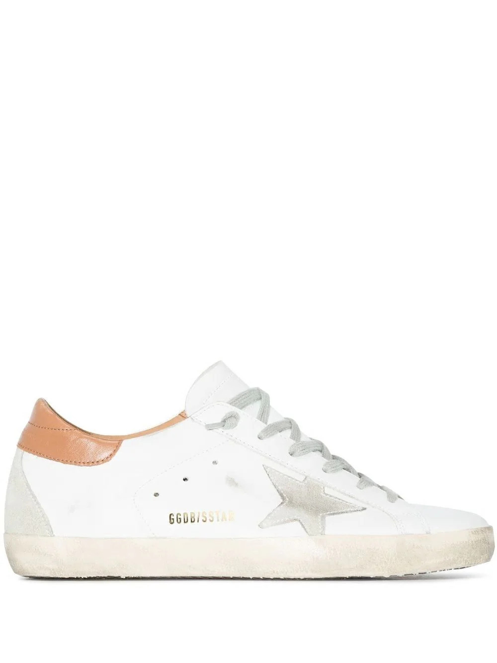 Golden Goose Women's Super-Star Sneaker in White/Ice/Light Brown | Size 36 | GWF00102F00218210803 | LOZURI
