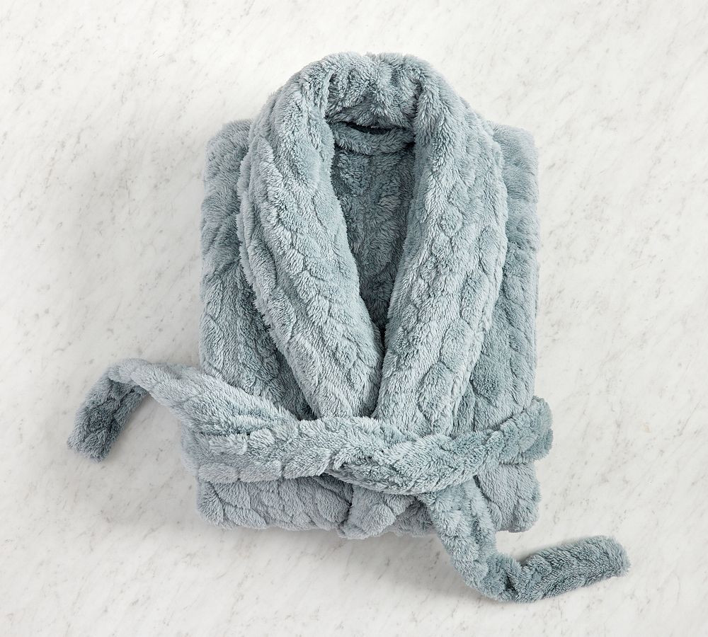 Cable Plush Robe | Pottery Barn (US)