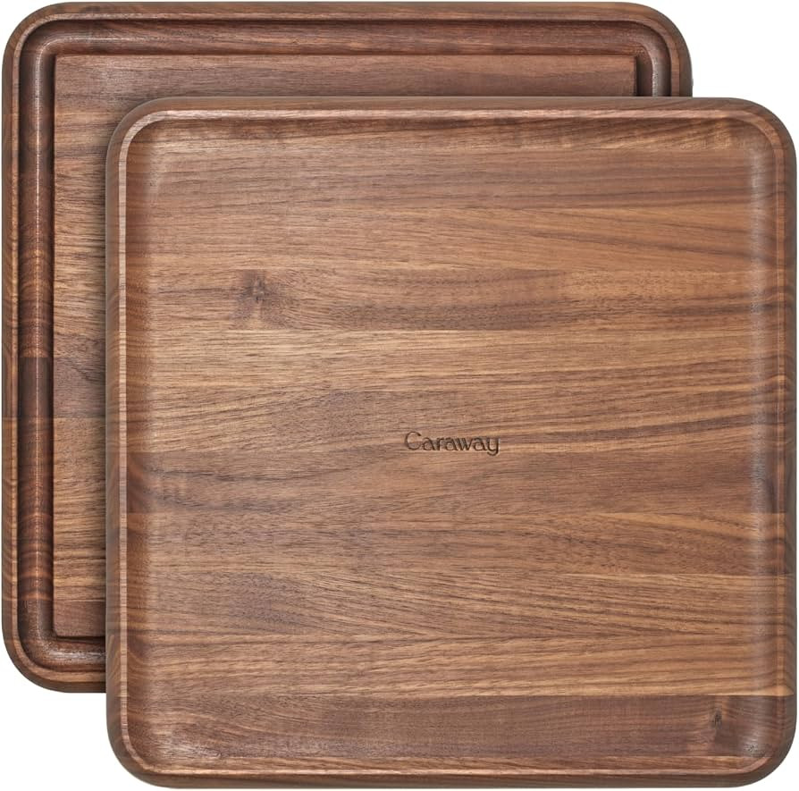 Caraway 12" Prep and Serve Butcher Block, Wood Cutting Board for Kitchen | Amazon (US)